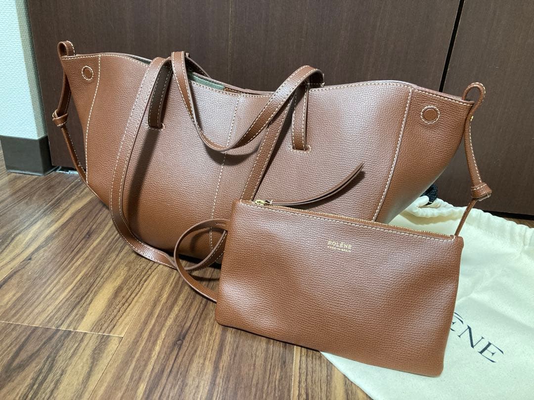 公式サイト購入　POLÈNE Cyme mini キャメル