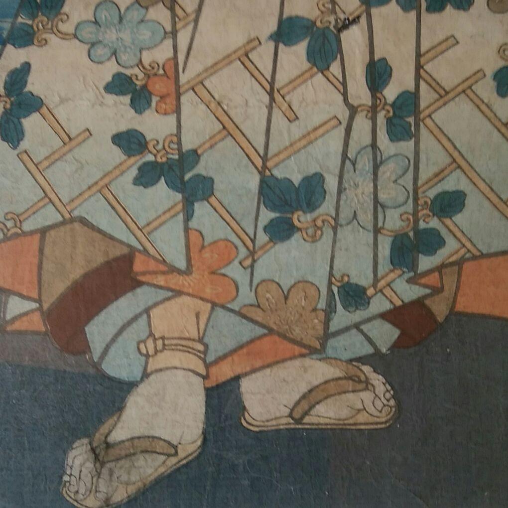 版画　豊原国周作