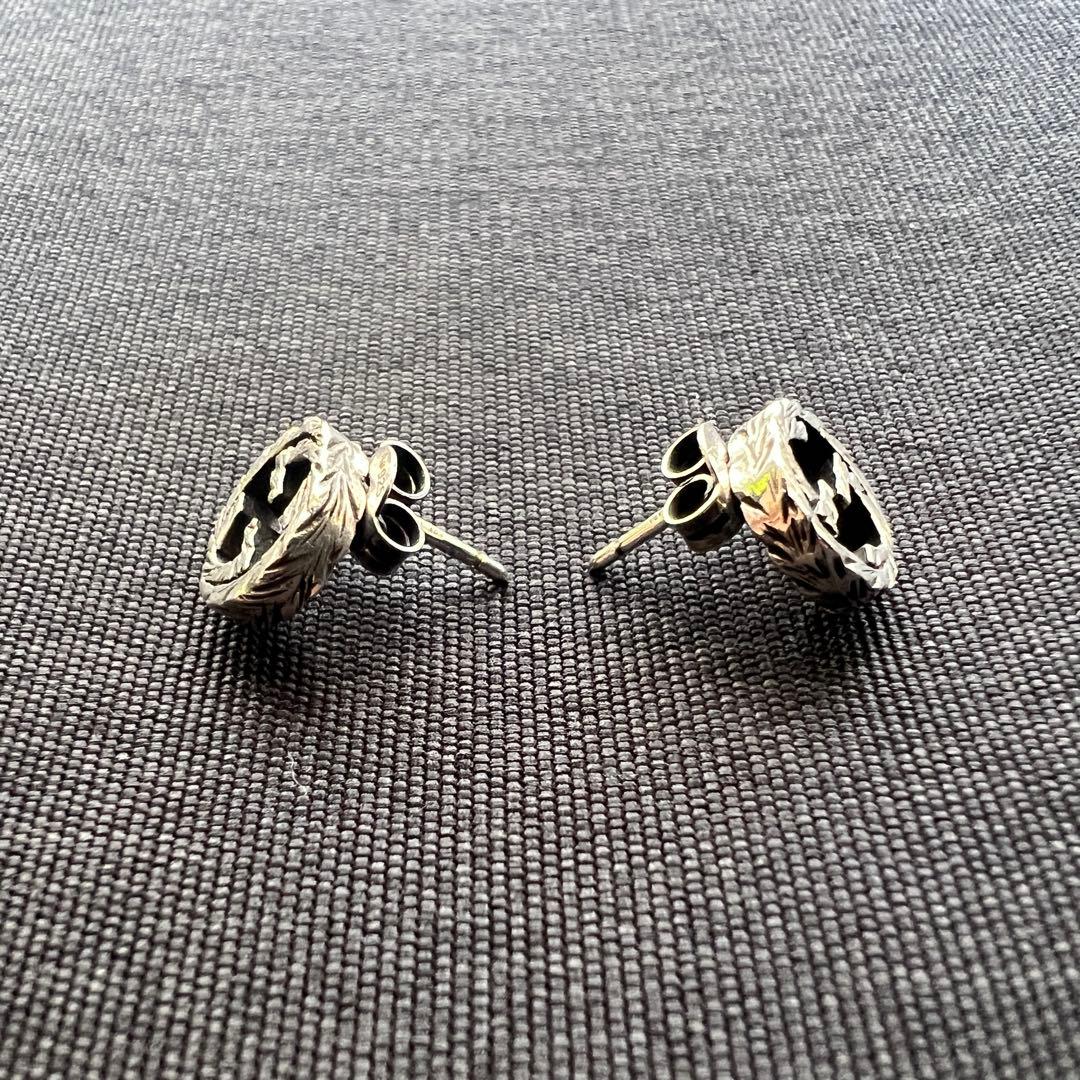 美品✨グッチ インターロッキング アラベスク ピアス 両耳 シルバー 925