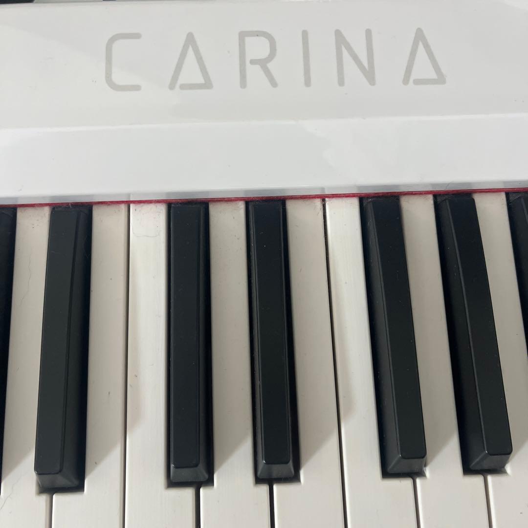 ホワイト電子ピアノ 多機能付き　88鍵盤