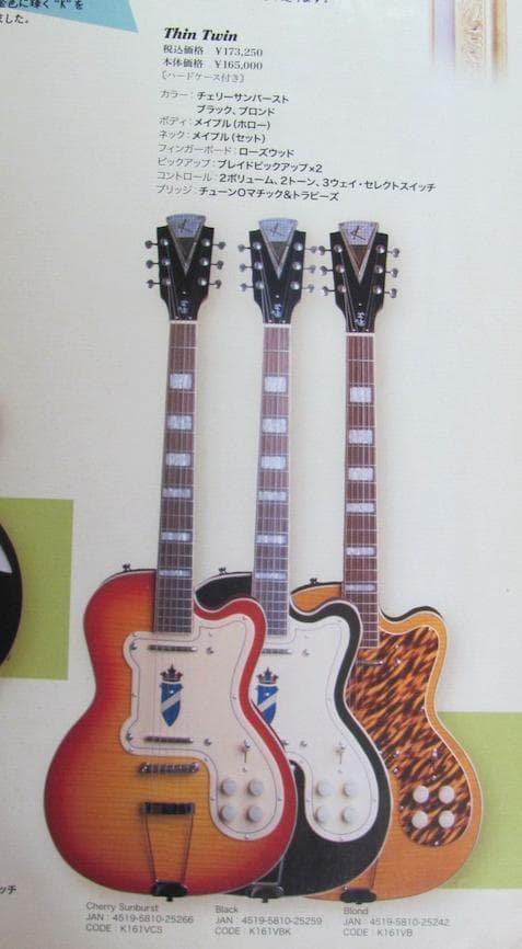 Kay Model K161ボディ＆2ピックガード ケイ ビザールギター