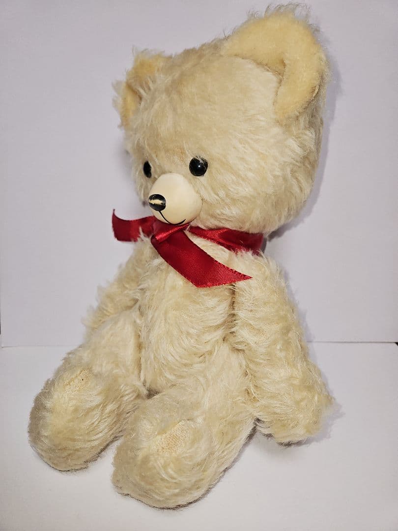 DDRベア レアカラー クリーム色 テディベア 東ドイツ