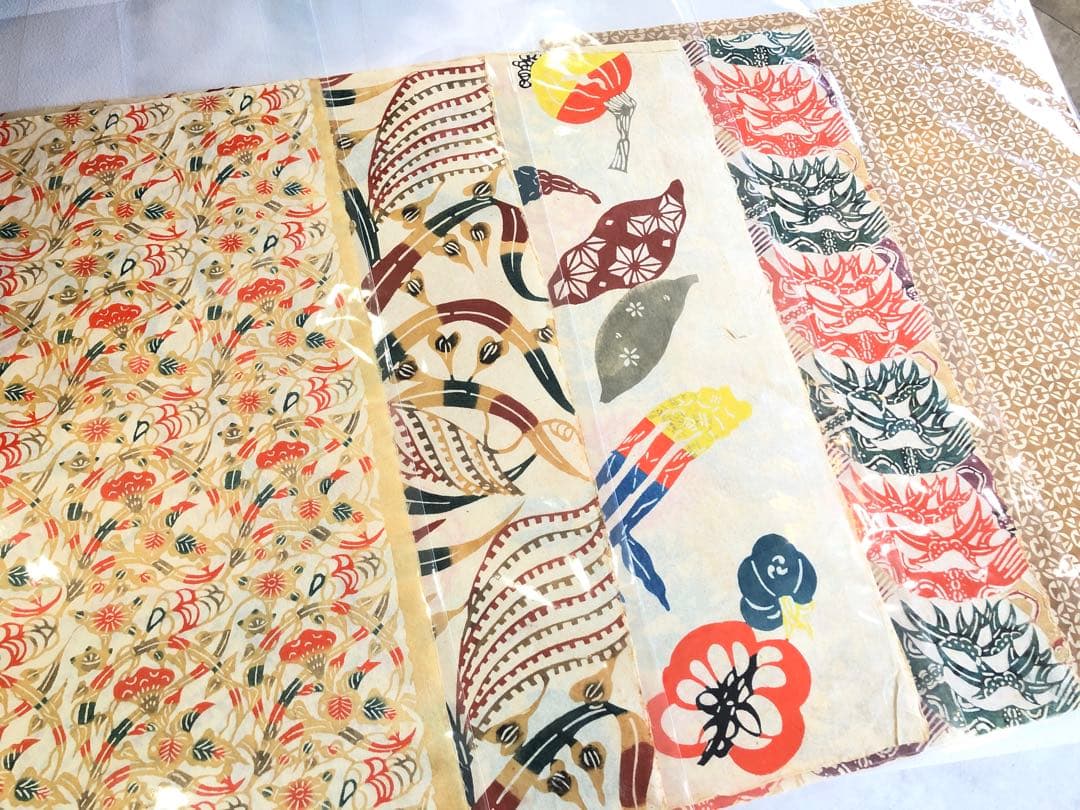 小島悳次郎￼ 型染 紅型染 14枚