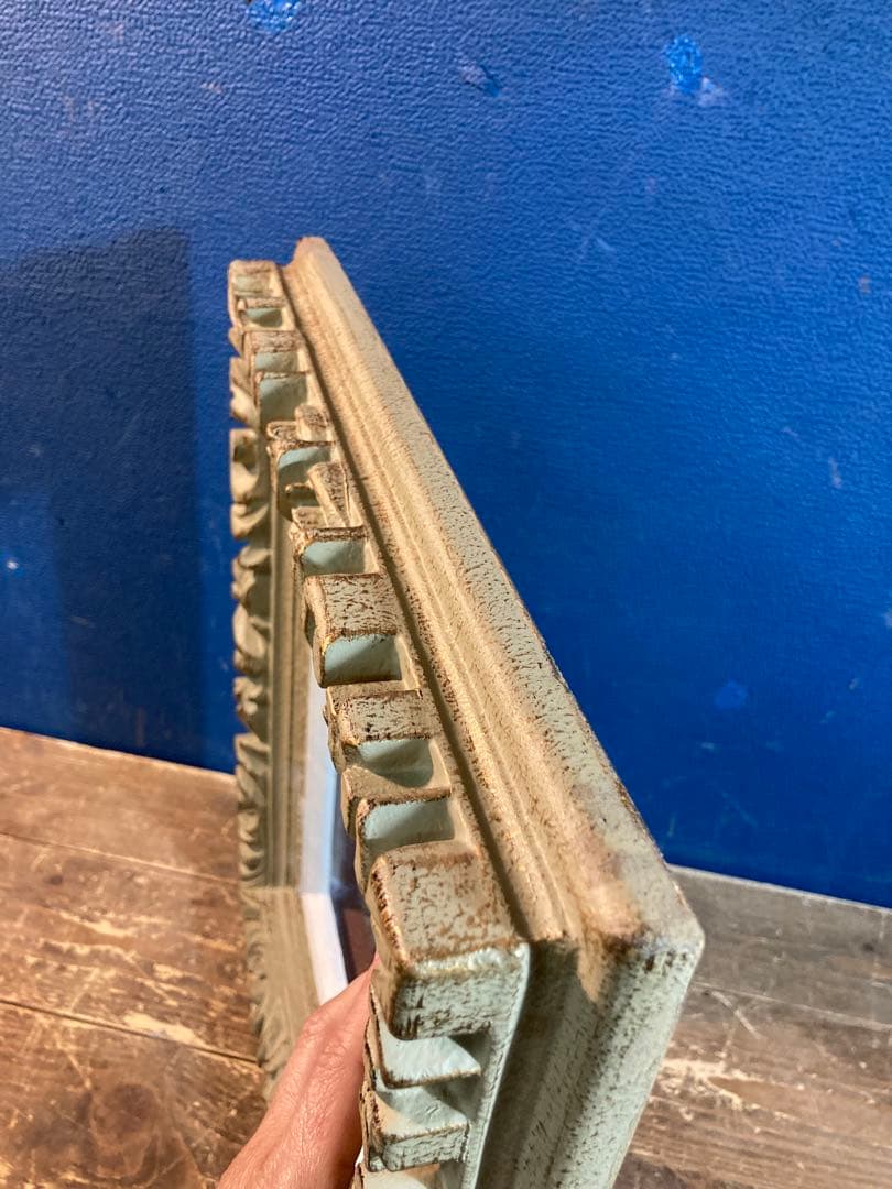 h 額縁　壁掛けインテリア　ヴィンテージ　アンティーク調　木製　ヨーロピアン風