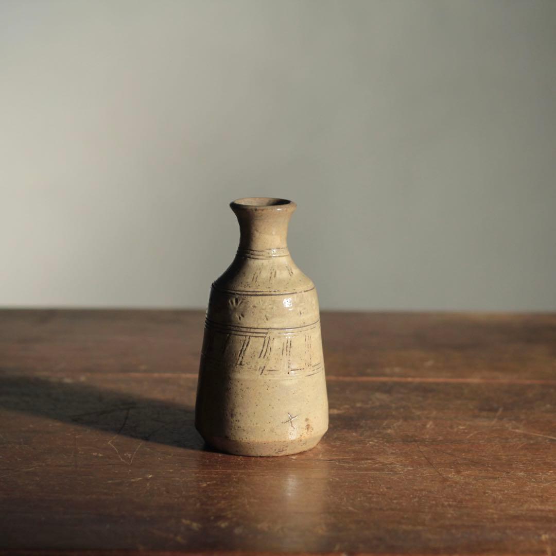 美濃 彫文 徳利 江戸時代 古美術 古道具 アンティーク 酒器