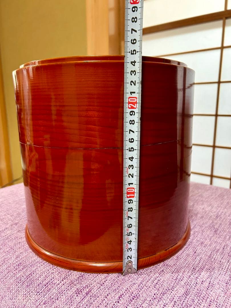 アンティーク飛騨高山春慶塗り火鉢　癒しの時間　火鉢生活に　春慶塗り丸盆付き