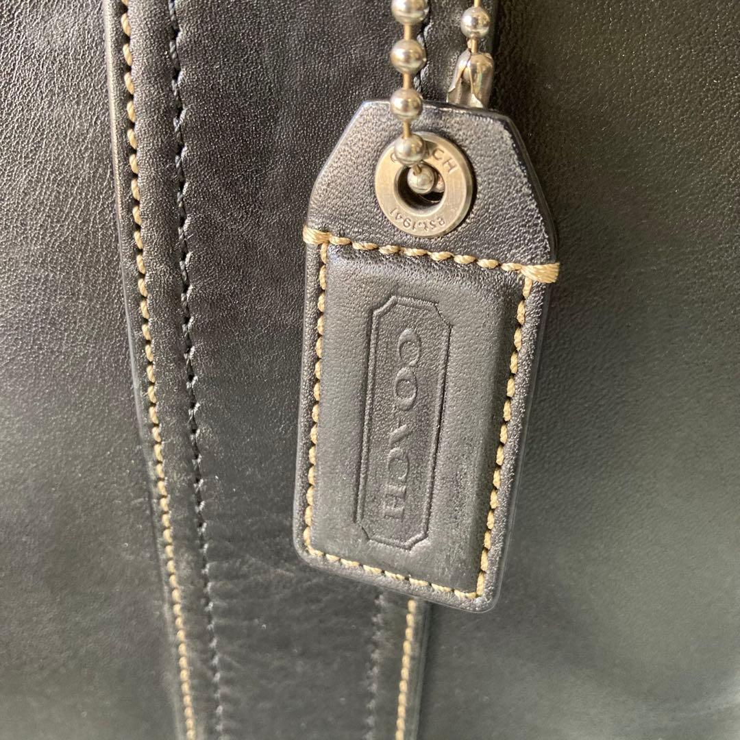 コーチ　COACH　ビジネスバック　2way オールレザー　ブラック　A4可　黒