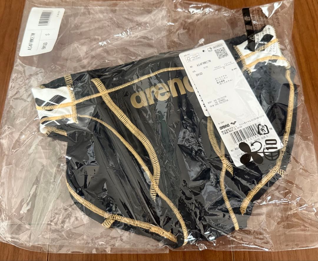 arena　競泳用水着(競パン)　AS4FWM27M BKGD　Sサイズ
