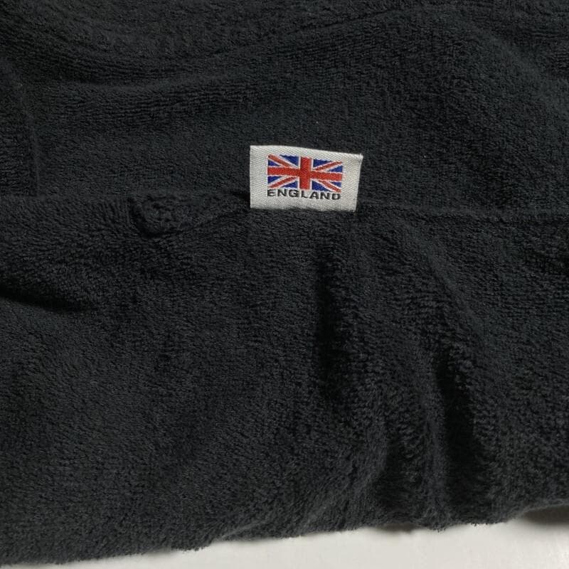 LONSDALE★ボクシングガウン バスローブ ワッペン パイル系タオル 黒 M