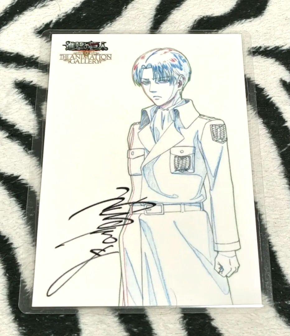 進撃の巨人 リヴァイ 原画展 ポストカード WITSTUDIO ラミネート
