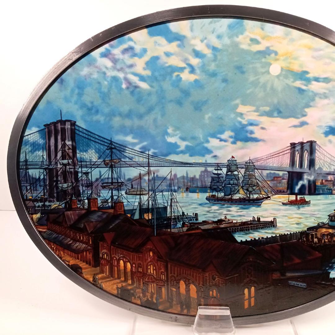 アメリカ ニューヨーク ステンドグラス ブルックリン橋グラスマスターズ社ブリッジ