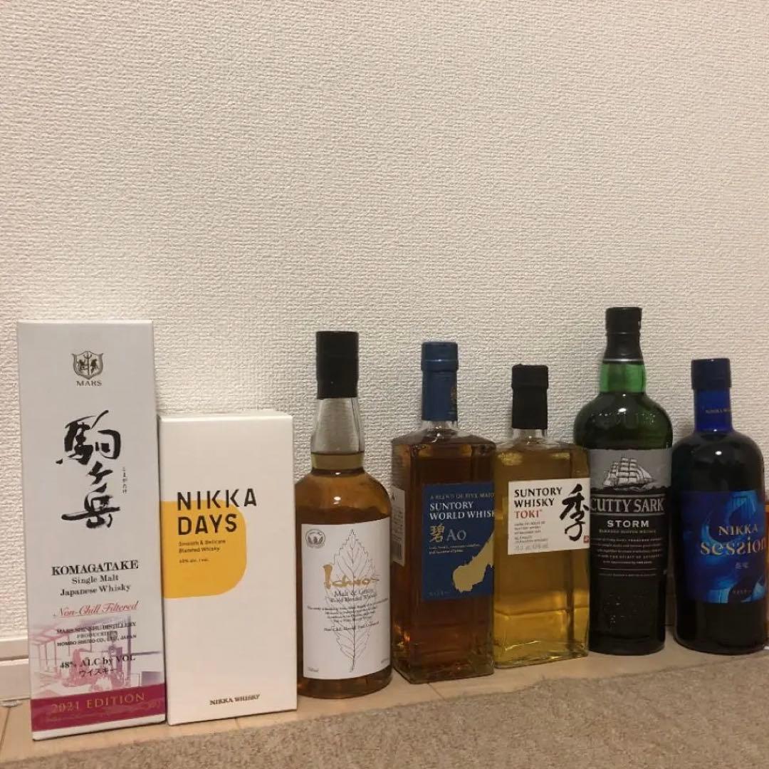 7本セットウイスキーイチローズモルト　シングルモルト駒ヶ岳2021エディション