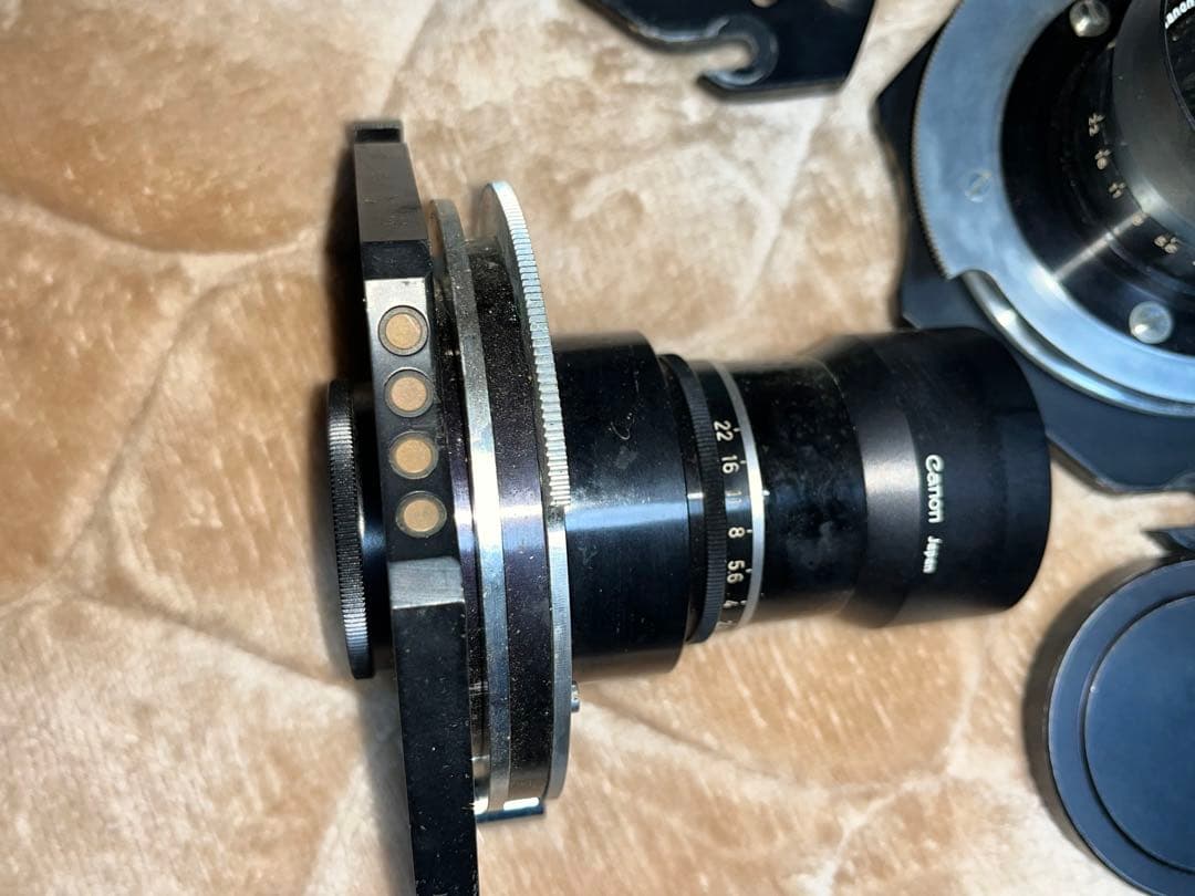 Canon 50mm ？レンズ 3本木製ケース付き