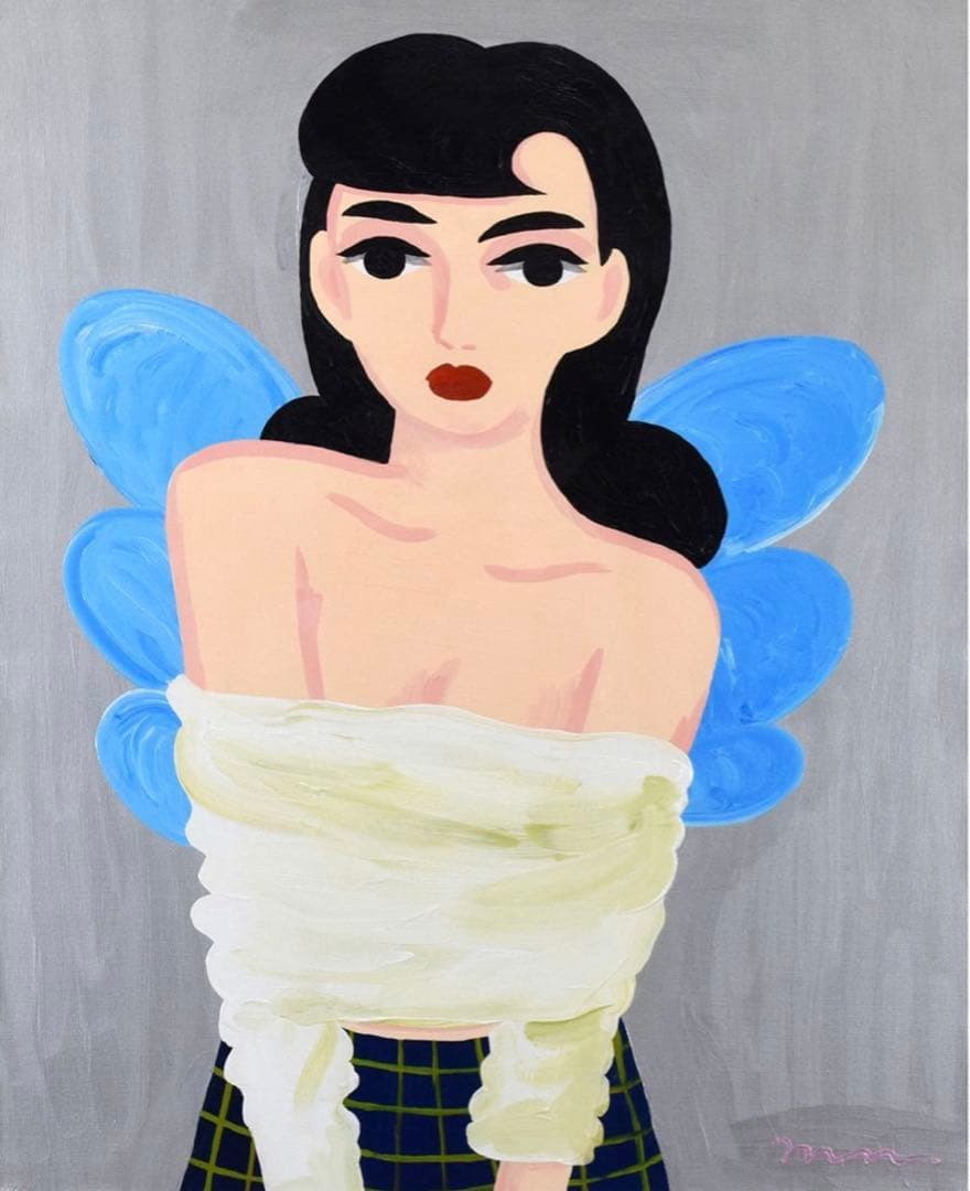 中村桃子 原画 15号 2022年作 可愛らしい図柄です