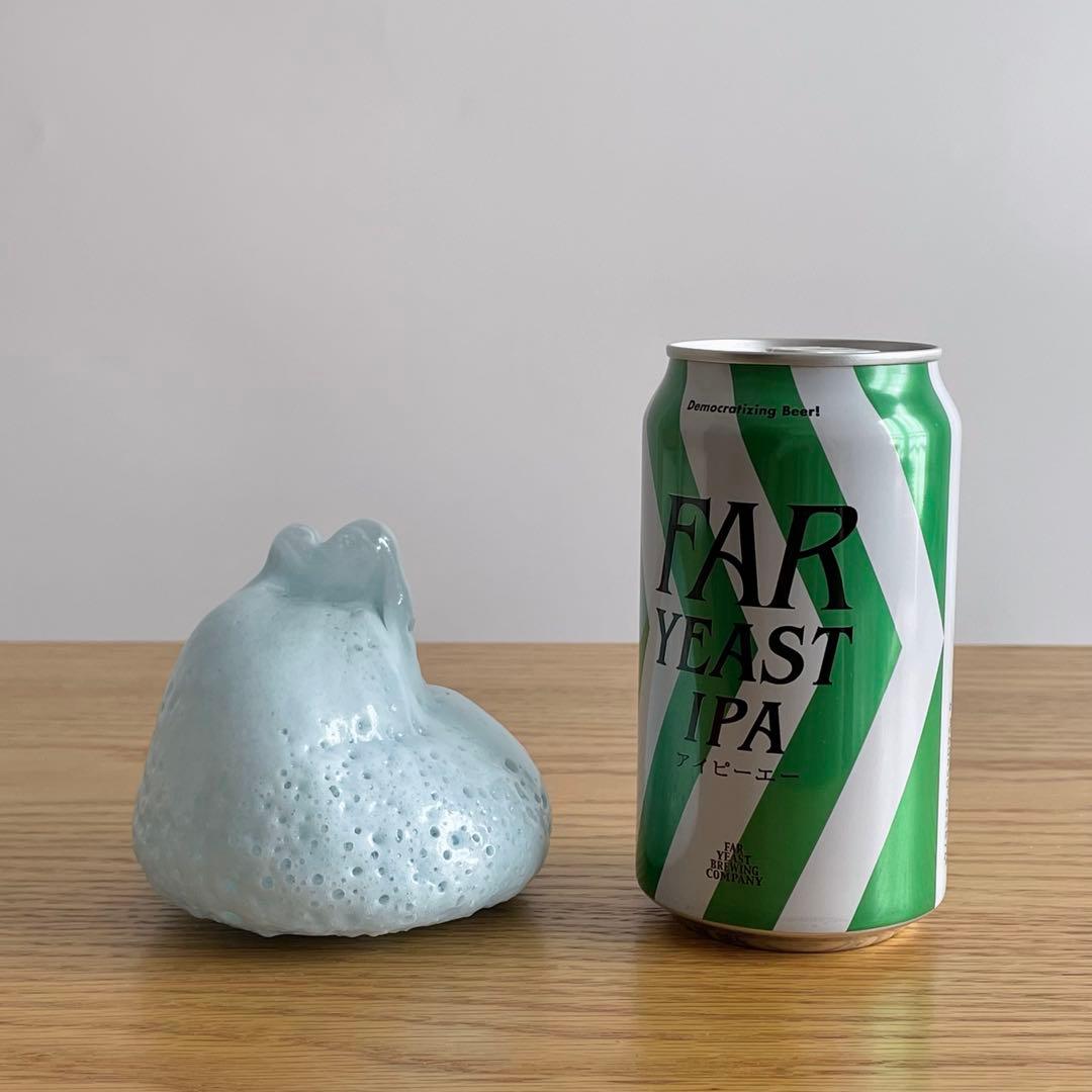 中村真那 ガラスオブジェ 「雪原をかける」 うさぎ 兎 ガラス作家 一点物