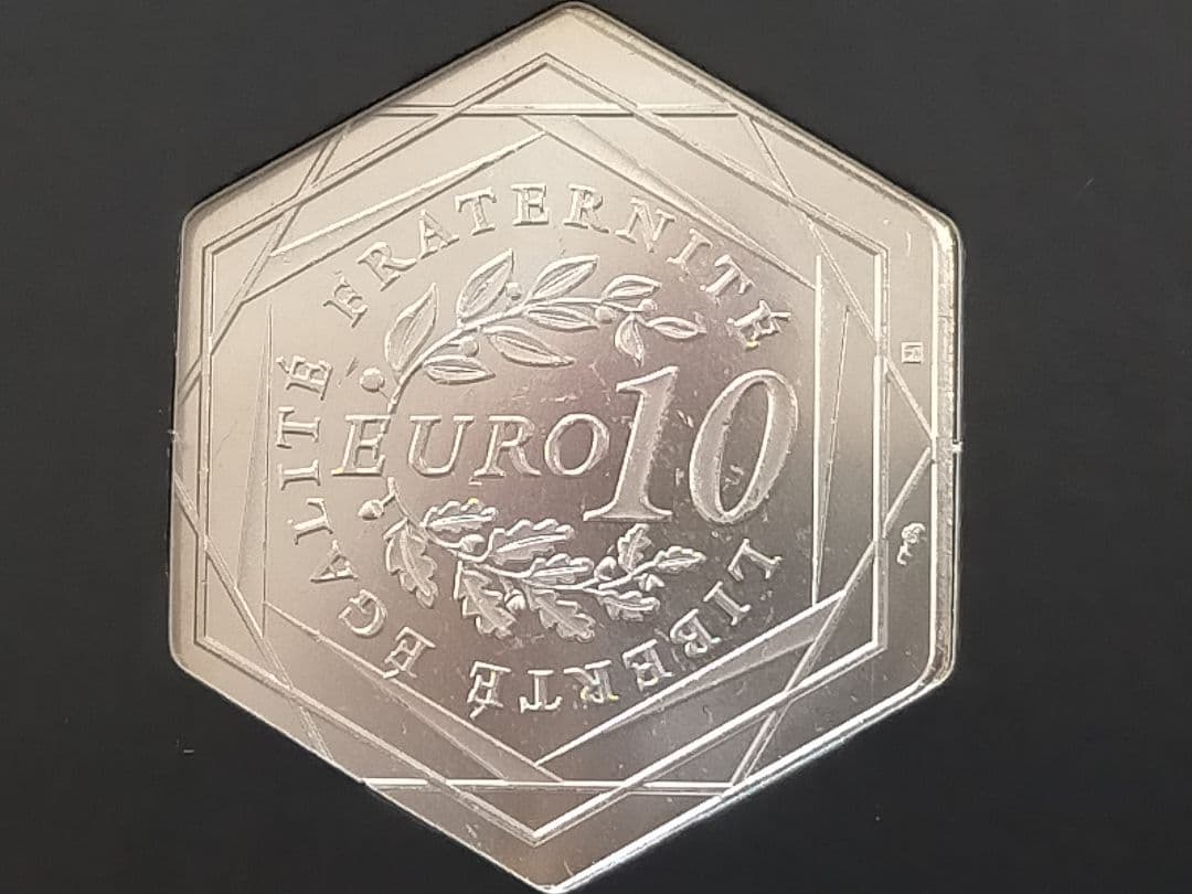 仏③。「フランス・パリ2024オリンピック大会(第1次発行)記念銀貨」。