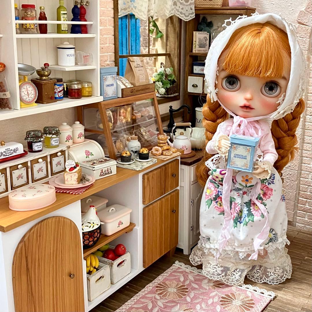 ミニチュア　ドール家具　キッチン台　ドールハウス