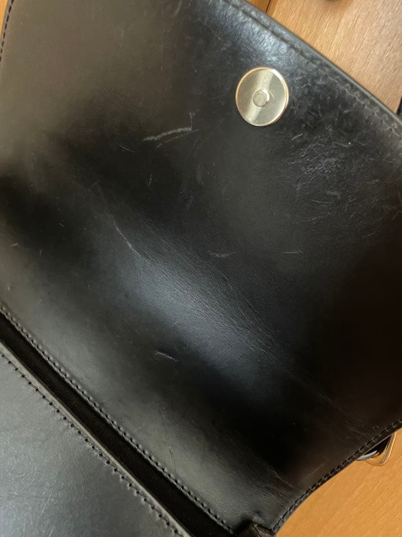 【A.P.C】 SAC GENEVE 牛革　黒　ブラック　ショルダー　レザー