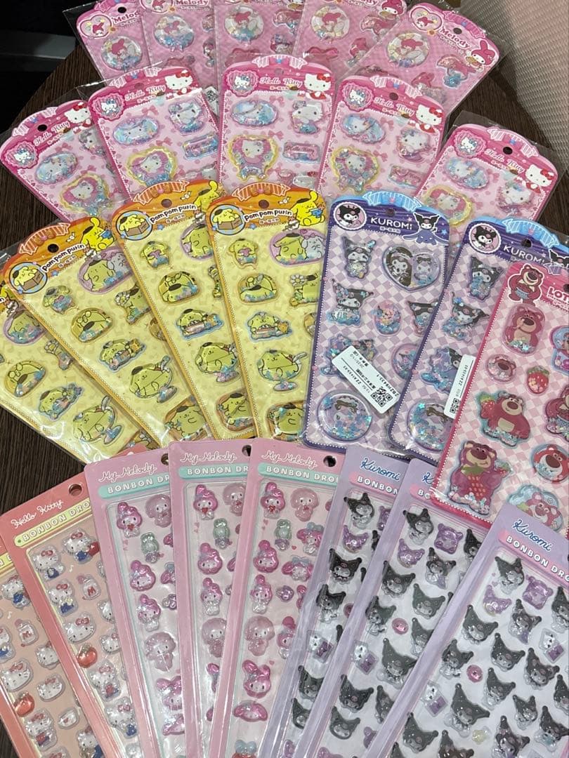 ボンボンドロップシール　ウォーターシール　サンリオ