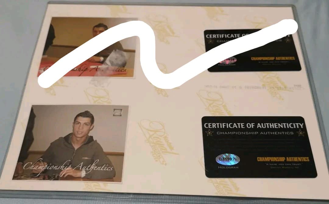 クリスティアーノロナウド　直筆サイン入写真　フォト　マンチェスターユナイテッド