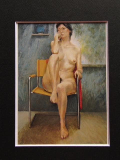 池田良則、ペルシャ壺と裸婦、希少画集画、新品高級額・額装付、状態良好