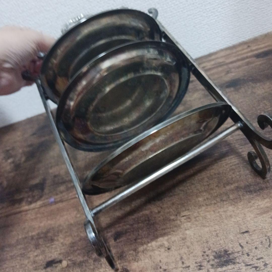 ☆フランス アンティーク 3段プレート スタンド