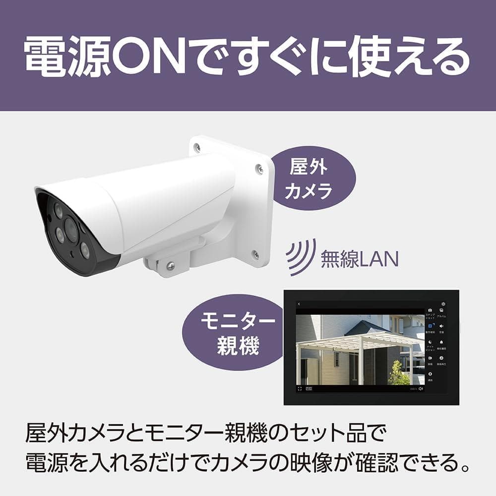 Panasonic VL-CV100K モニター付き屋外カメラ 防犯カメラ