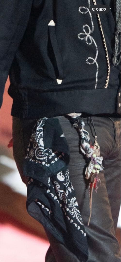 ジョニーデップ　愛用　スカル　バンダナ　 Johnny Depp
