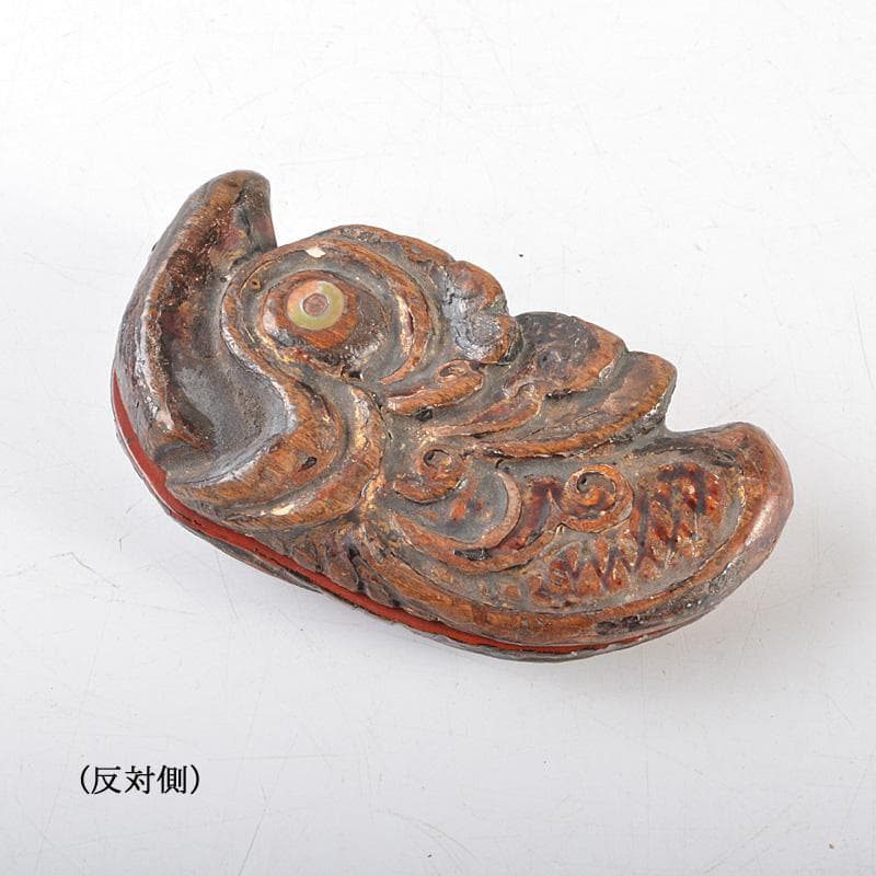 茶道具　唐物　漆塗　螺鈿装飾　魚　香合　時代箱　V　R6108