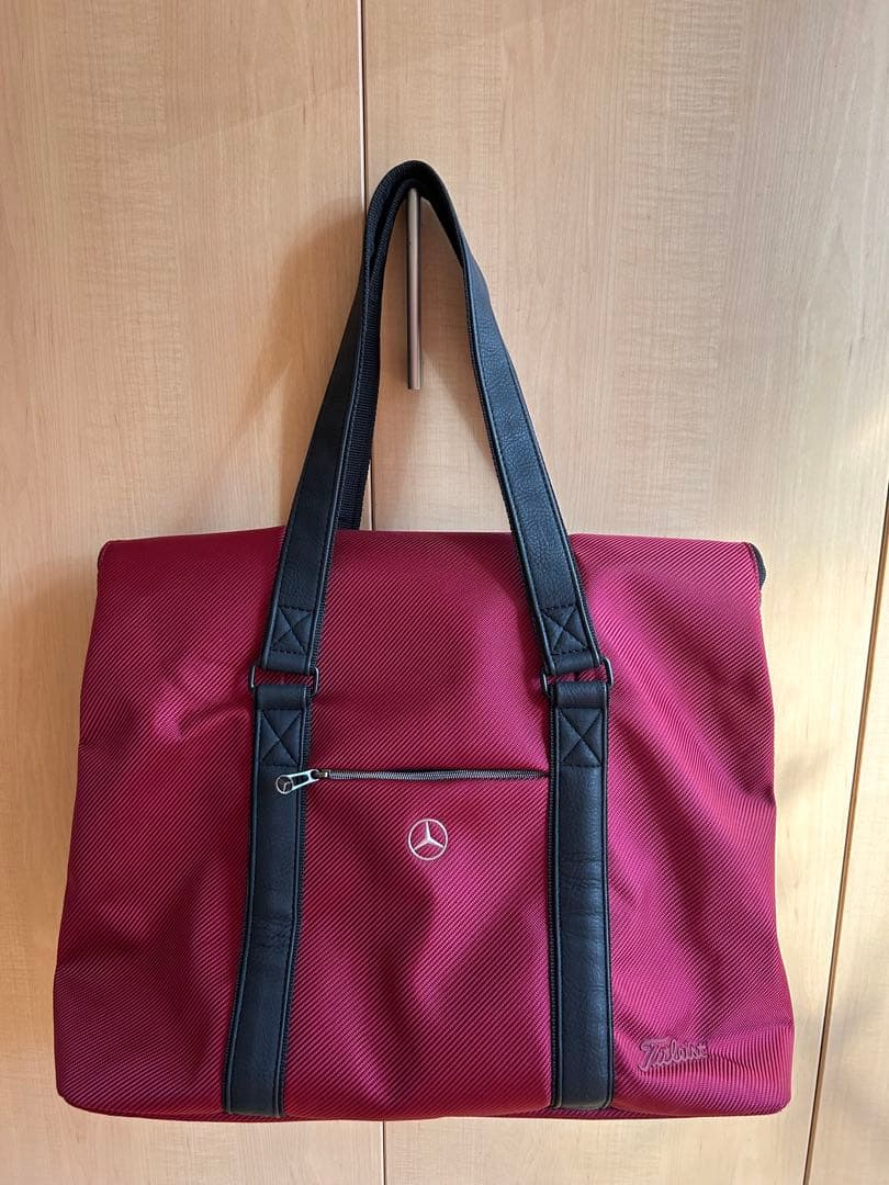 タイトリスト×メルセデスベンツ ビッグトートバッグ ワインレッド