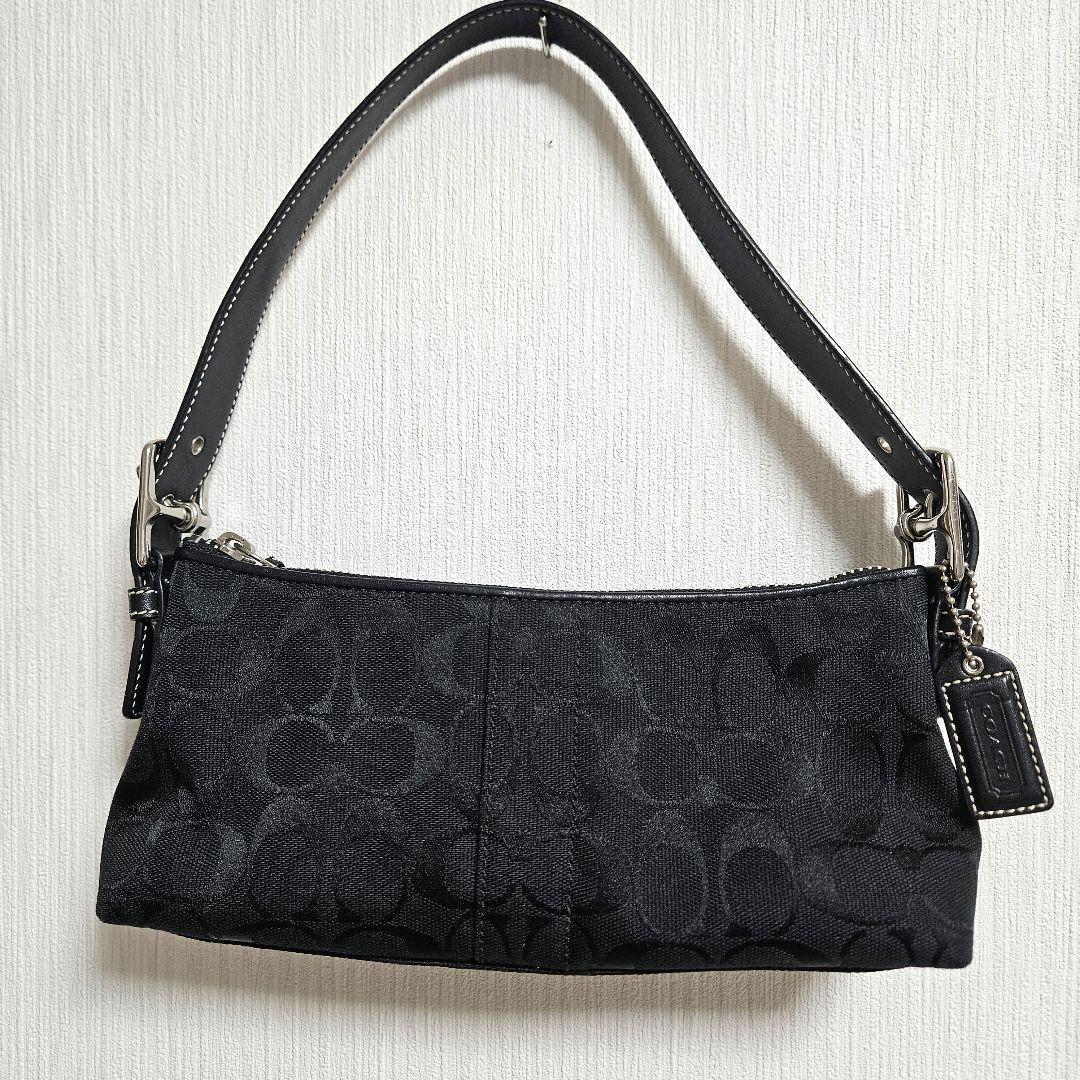 COACH コーチ アクセサリーポーチ ワンショルダーバッグ ブラック