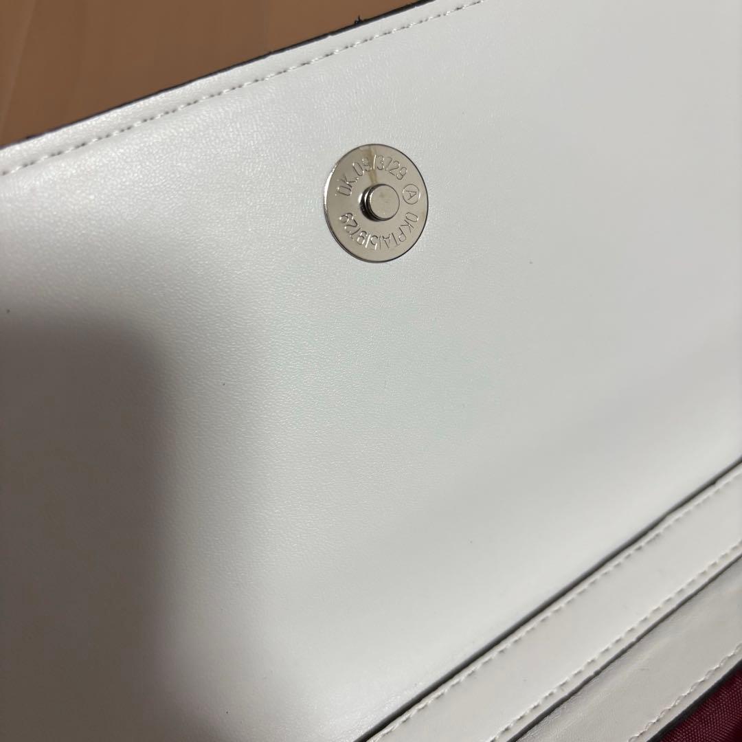 ホワイトYSLショルダーバッグ