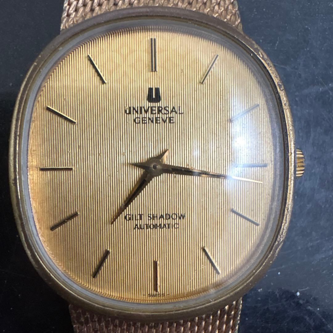 70s UNIVERSAL GENEVE GILT SHADOW 巻き　ジャンク