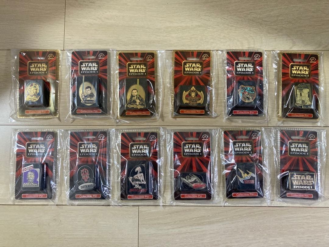 アプローズ⭐︎ピンズ⭐︎スターウォーズ/ファントム・メナス（1999)⭐︎コンプリート