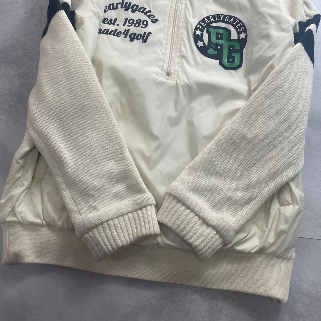 美品✨パーリーゲイツ スニードジャック 中綿ブルゾン ロゴ ニット切替 L相当
