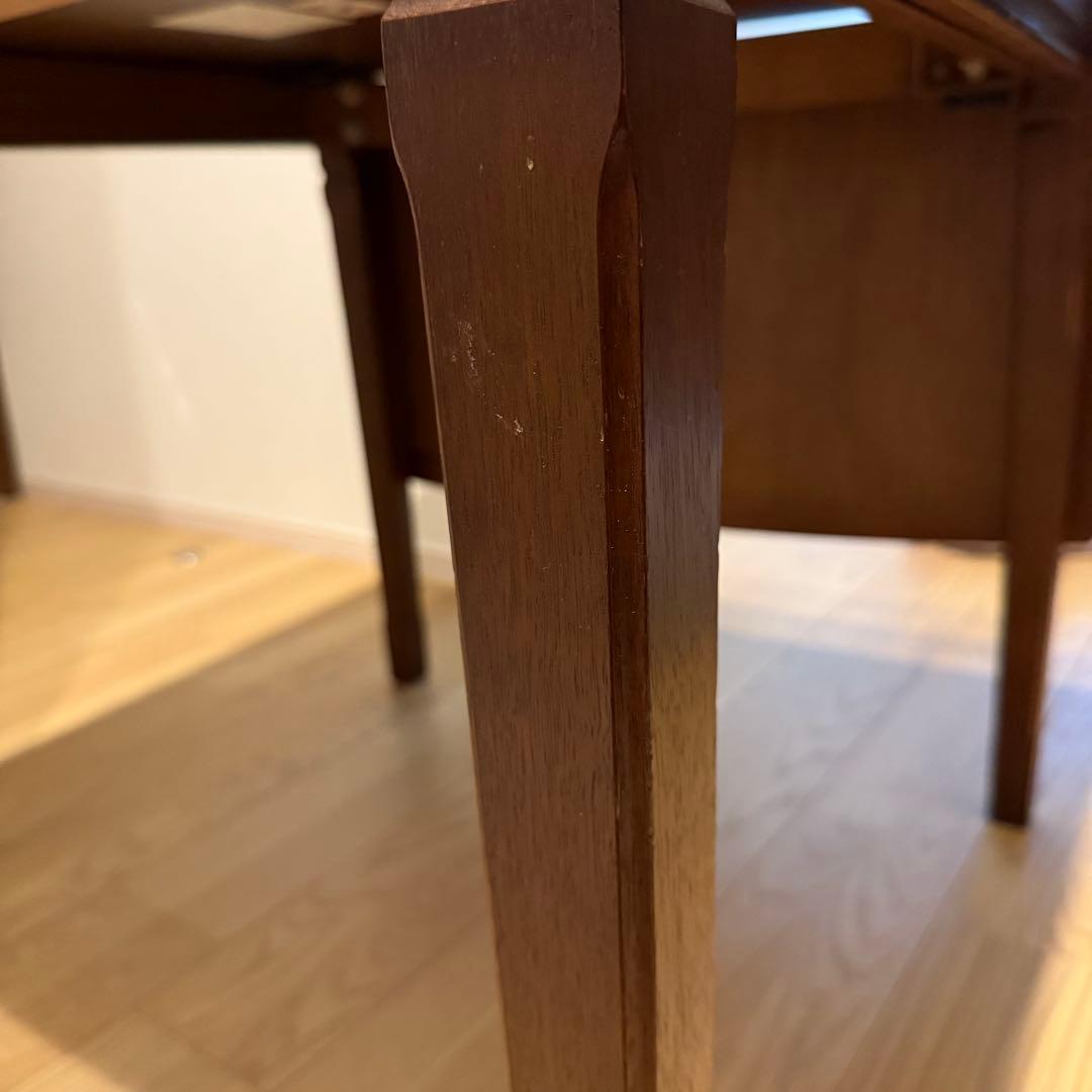 マルニ木工 地中海 ダイニングテーブル 片バタ式 No.1195 拡張式　作業台