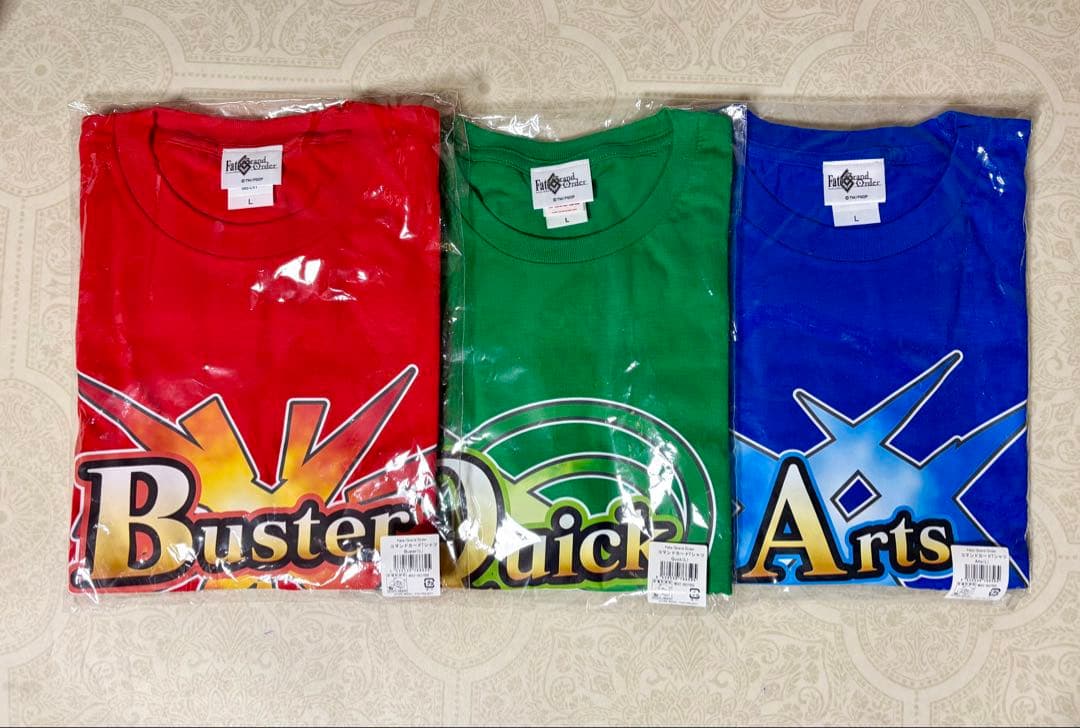 未開封　FGO コマンドカードTシャツ 3種　 Lサイズ　フィギュア