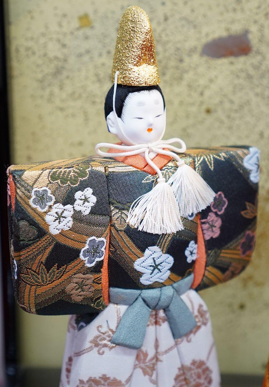 木目込人形飾り　立雛　春かすみ