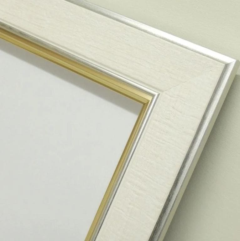 アクリル画　原画　「クリスマスヴィレッジ01」額縁付き　F4サイズ　風景画