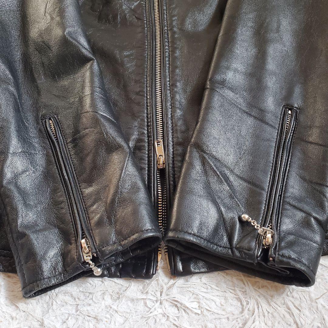 極美品 LHP lazy hazy planet シングル ライダース L 黒