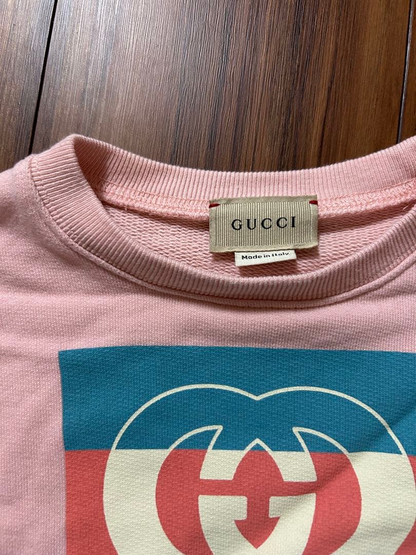 キッズGUCCI ピンク トレーナー 4T(110cm)