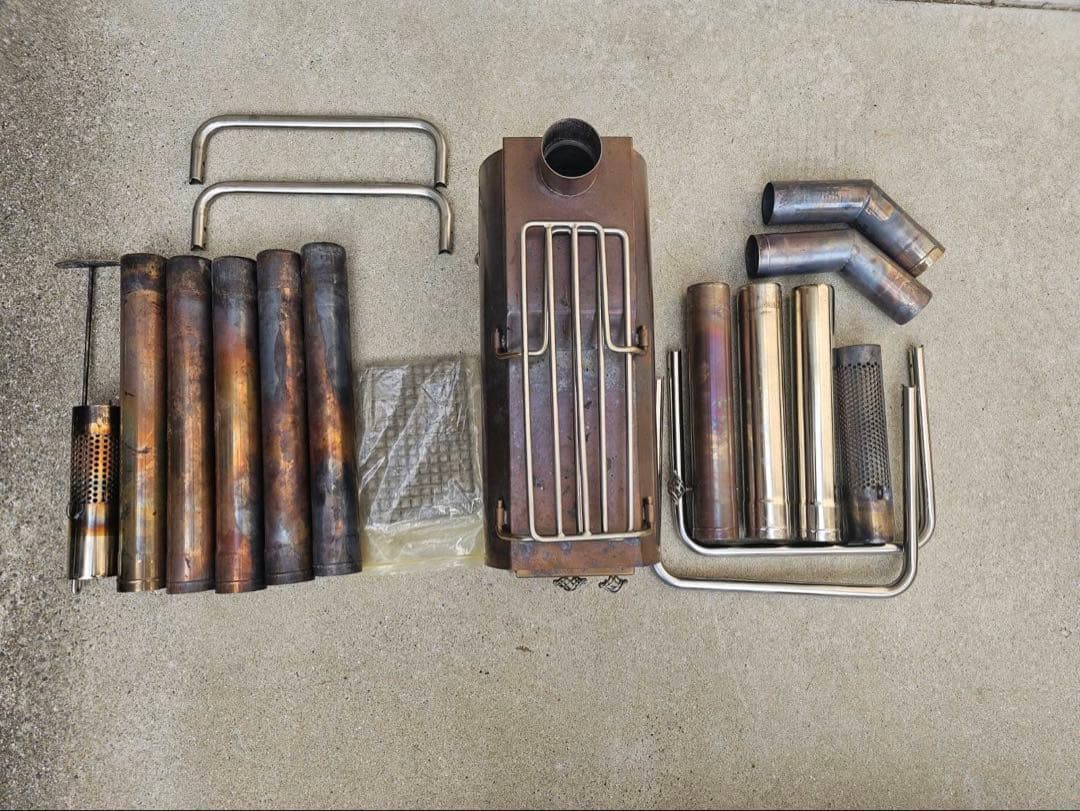 オガワg-stove XL OP多数！収納ケース煙突ガード延長脚延長煙突ダンパー