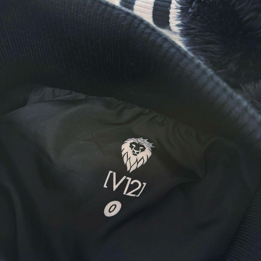 V12 ボア ブルゾン 黒 ジップ ゴルフ ウェア ジャケット