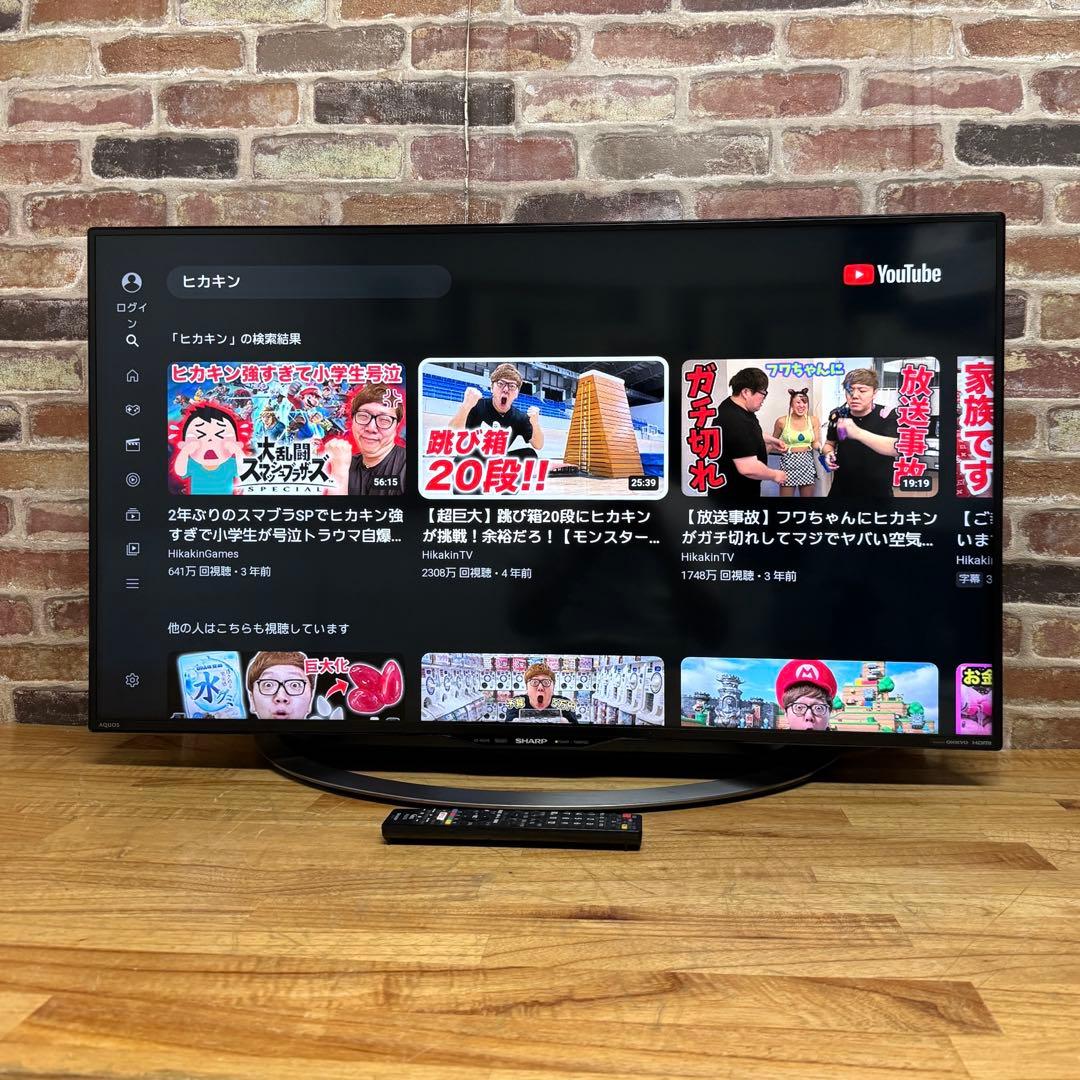 シャープ 40V型 4K 液晶テレビ AQUOS LC-40U45 動画アプリ○