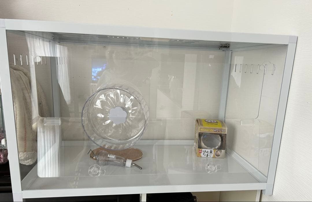 専用ハムスター ブカスターゲージ80cm 回し車 給水器 ほぼ未使用