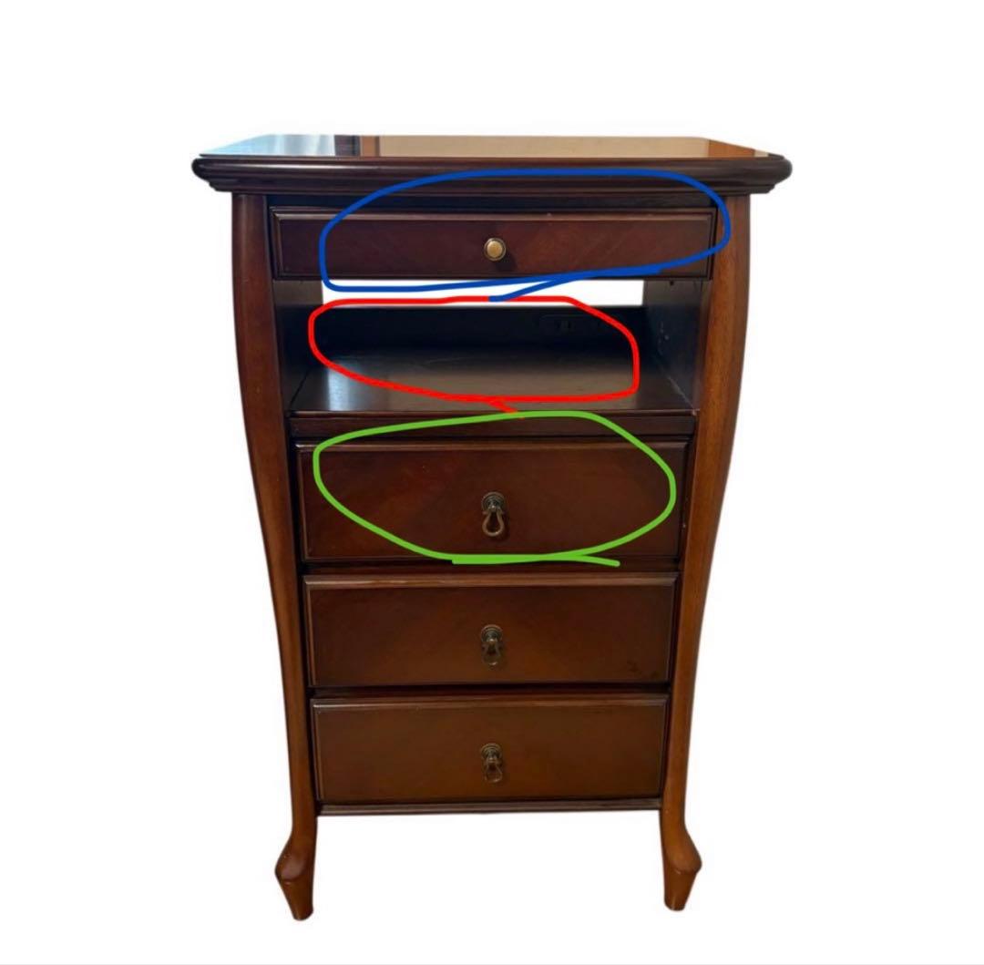 maruni マルニ木工 電話　ベルサイユ　北欧家具 猫脚　サイドキャビネット