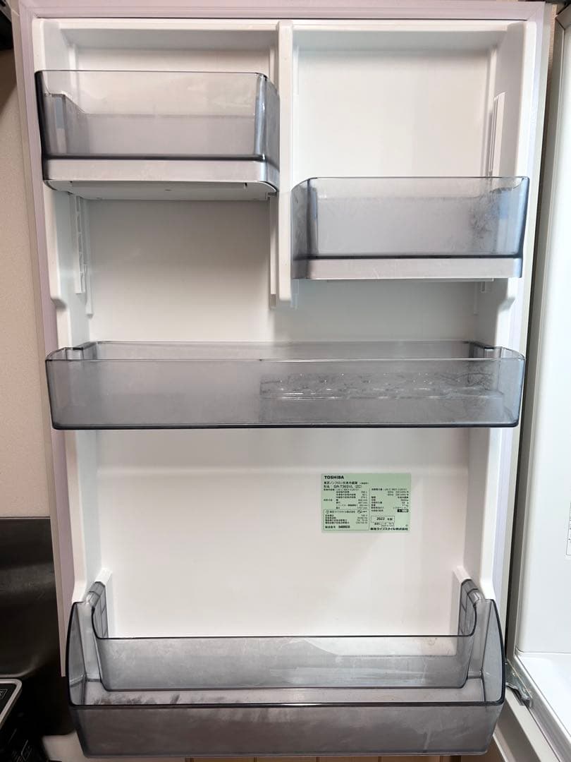 本日まで【4/8.9.10発送可】TOSHIBA冷蔵庫 356L 2022年製