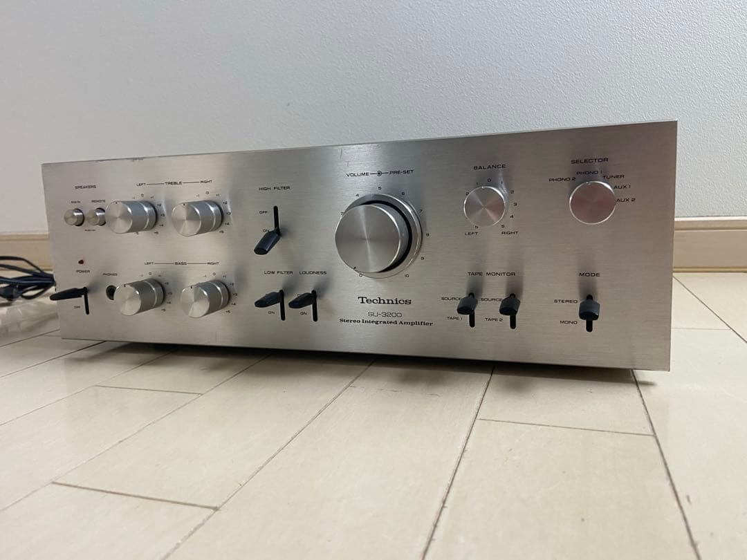 稼働品　technics プリメインアンプsu-3200
