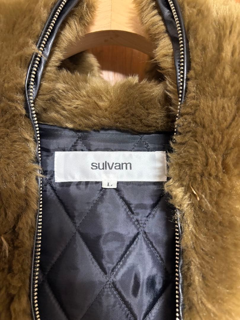 サルバム フェイクファーベスト L