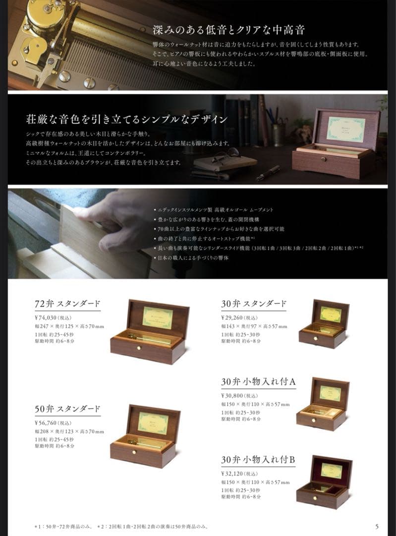 【50弁 オルゴール】Canon カノン/J.パッヘルベル